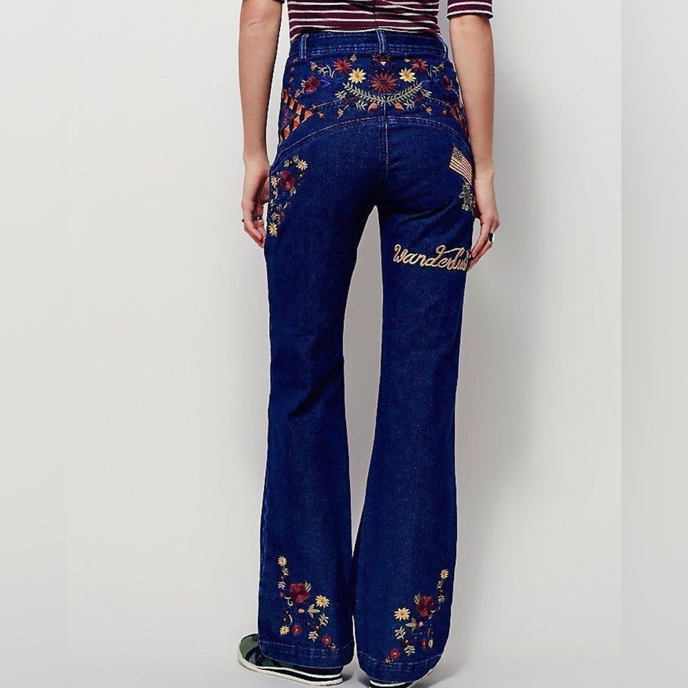 SPELL Love Child Flares size Small- NWT